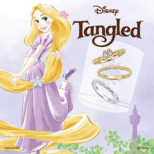 【大人気！結婚指輪・婚約指輪】 ディズニープリンセスシリーズ 塔の上のラプンツェルの 『ラプンツェル』モデル