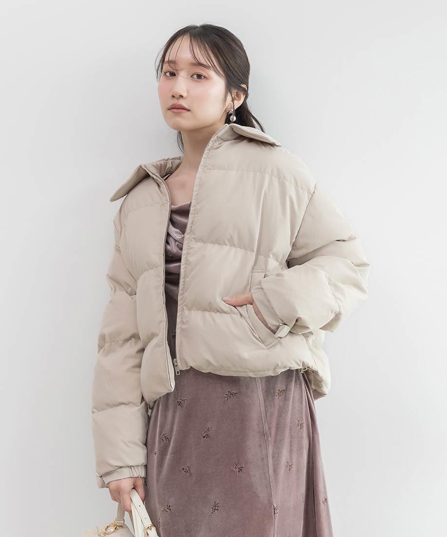 【NEW】クロップドライトパファーコート